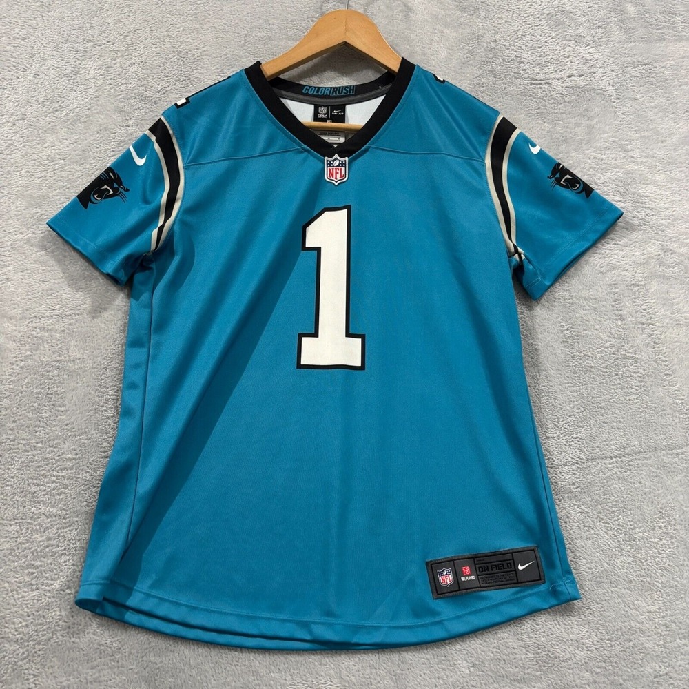 Carolina Panthers NFL Cam Newton #1 Nike On Field Football Jersey Medium Women